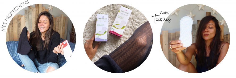 Mes protections hygiéniques biologiques et non toxiques.